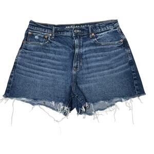 American Eagle Highest Rise 90s Boyfriend Short Medium Wash 14